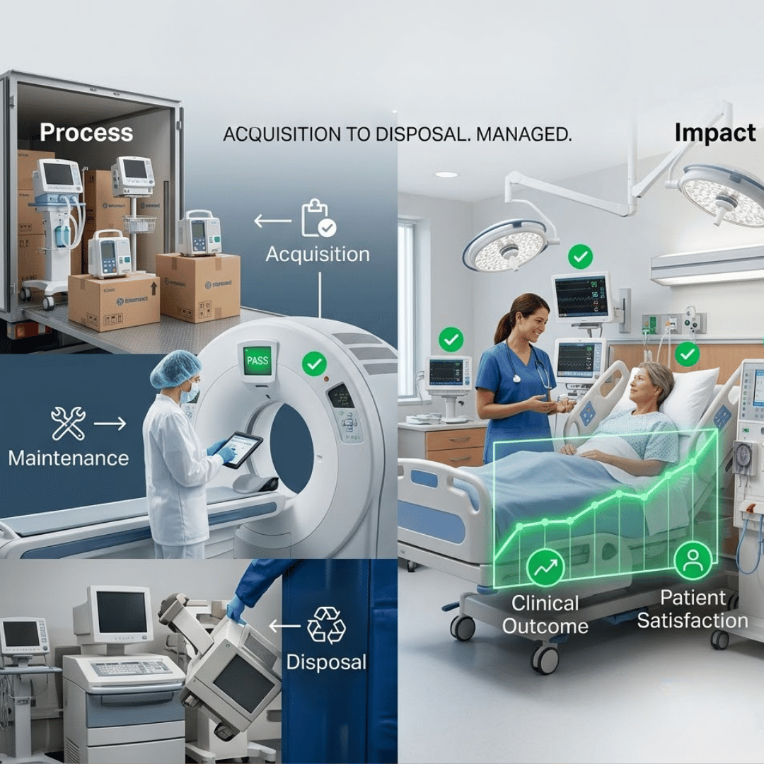 Healthcare Asset Tracking Illustration